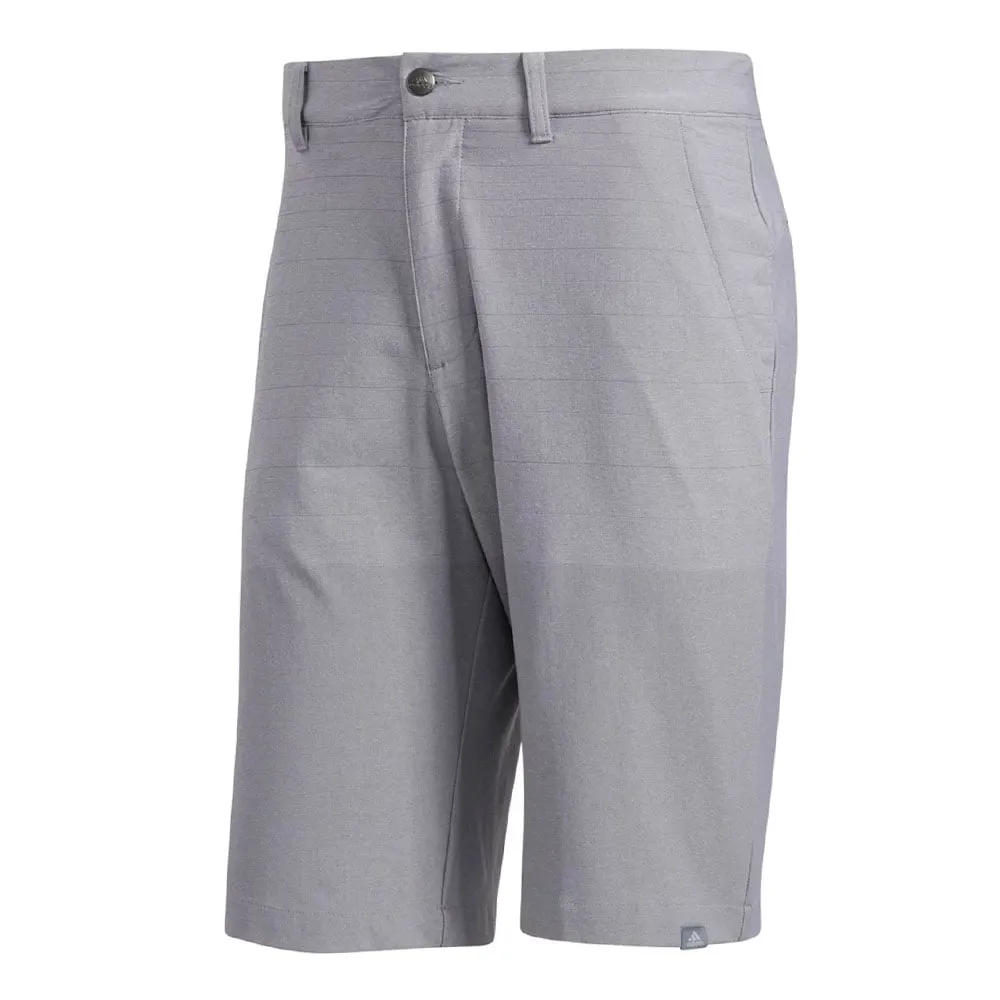 adidas Mens Ultimate365 Climacool Shorts - Grey Three Adjustable Drawcord semi-formal look
