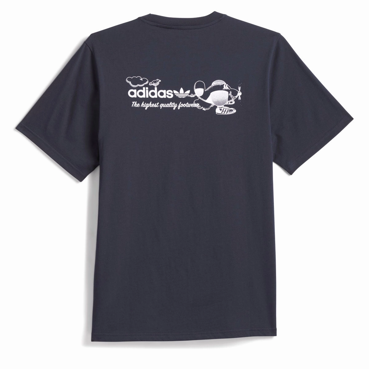 Soft & Smooth Adidas Dogplane T-Shirt - Legend Ink/White