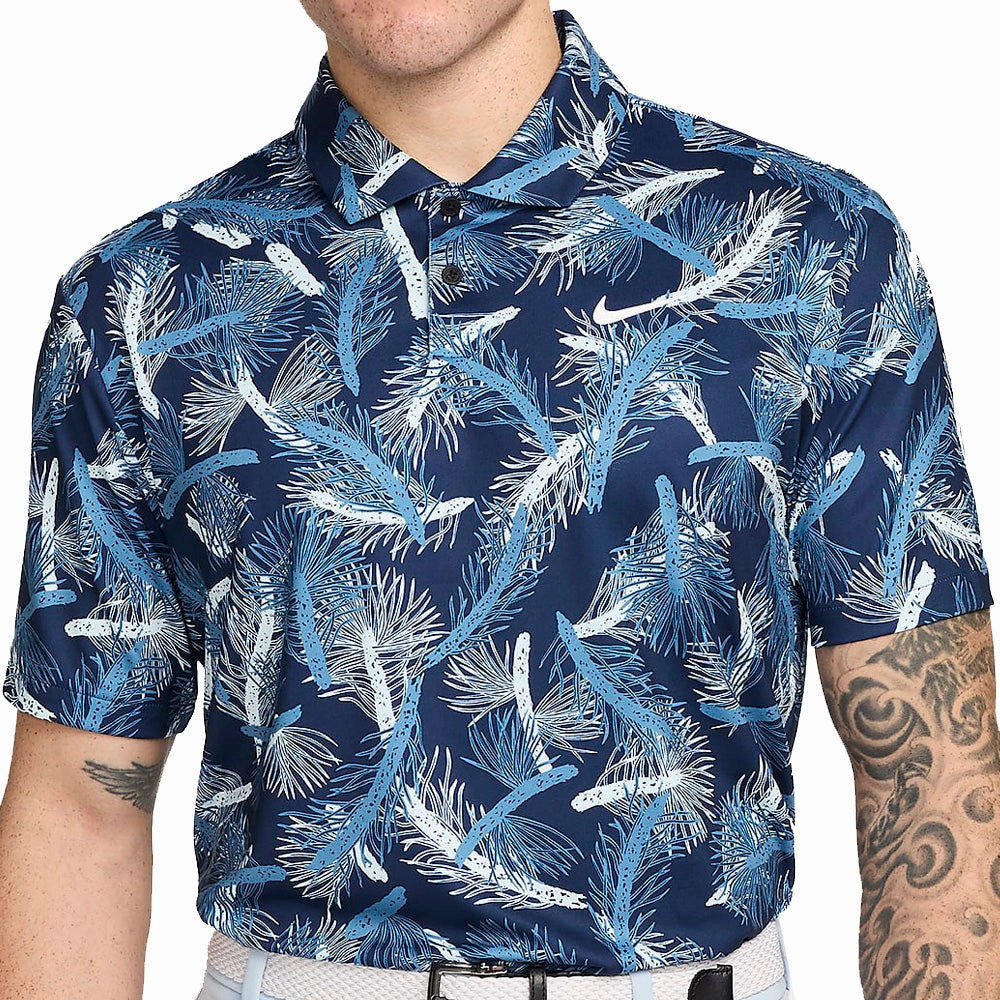Nike Tour Dri-FIT Polo Shirt - Aegean Storm/White Beach Wear