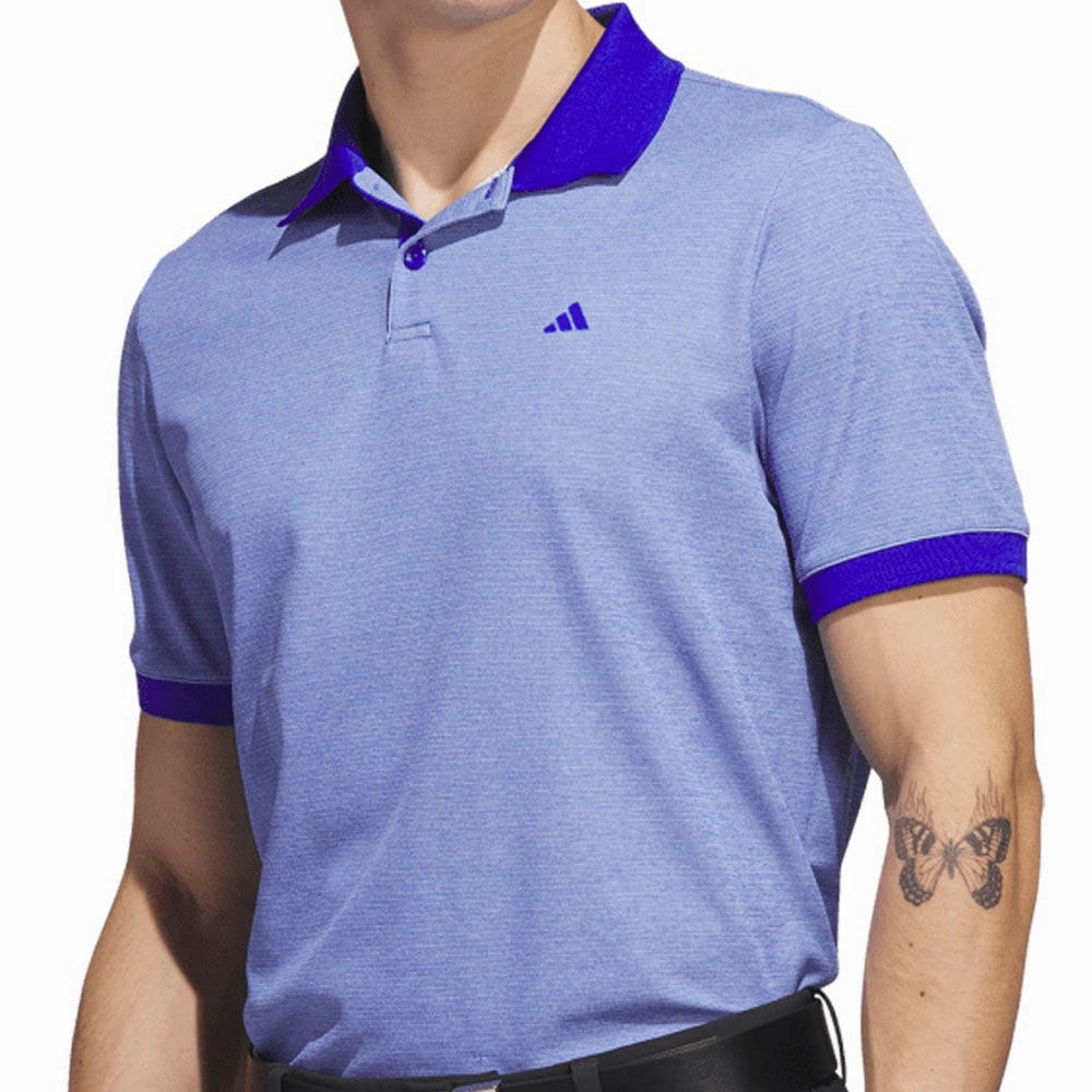 adidas No Show Polo Shirt - Lucid Blue Street Ready