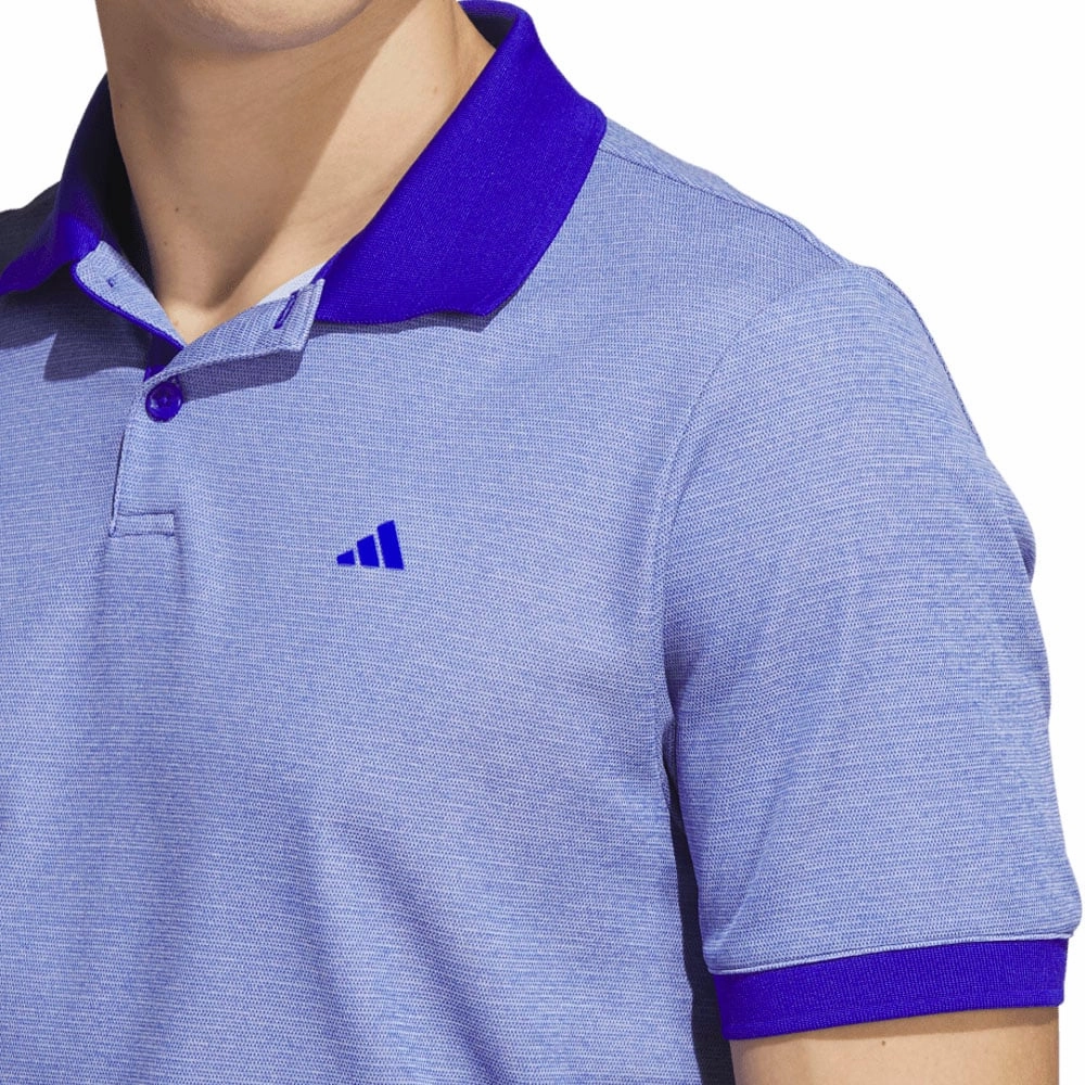 adidas No Show Polo Shirt - Lucid Blue cyber monday Flexible Ribbed Cuffs