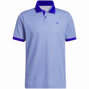 adidas No Show Polo Shirt - Lucid Blue Light and Breezy