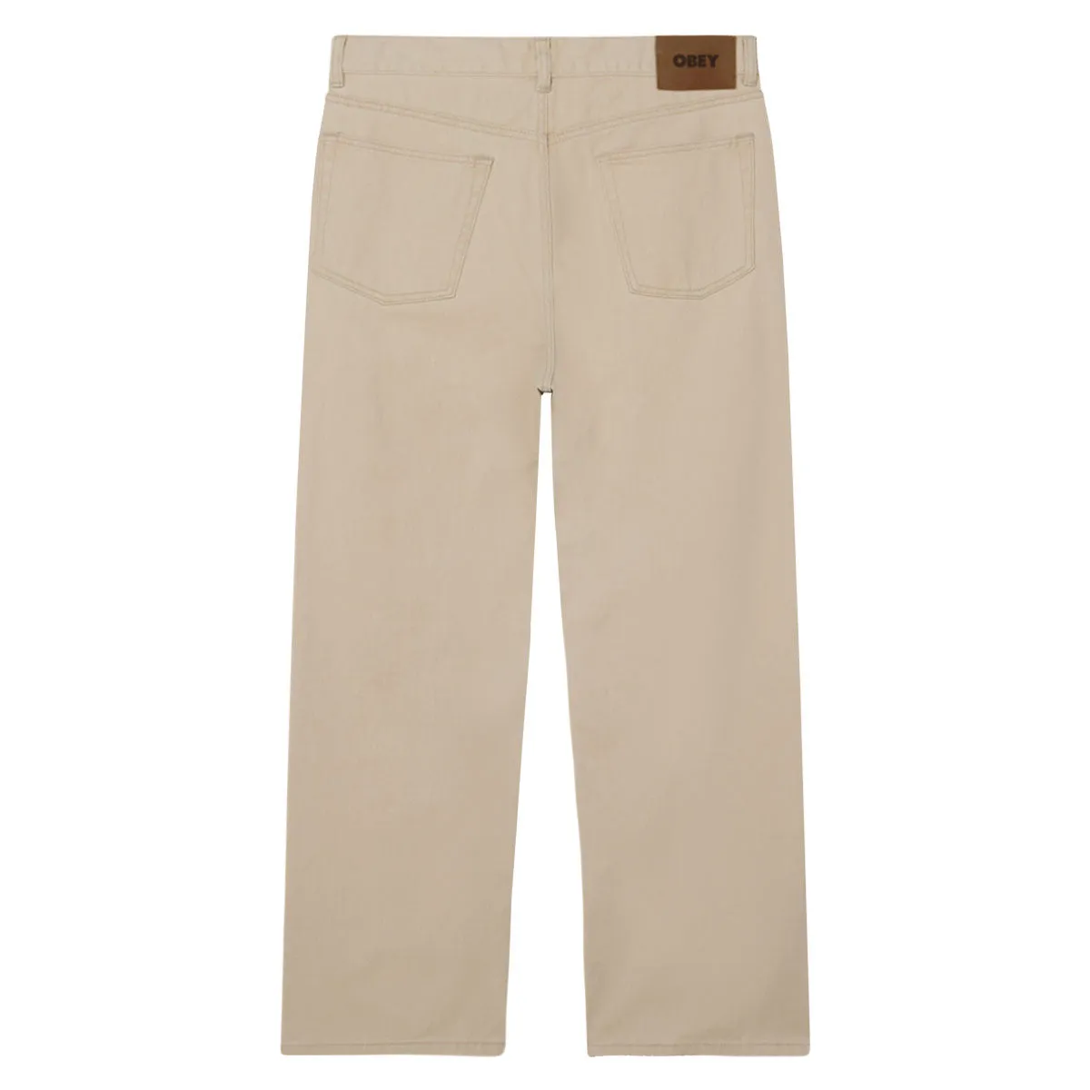TearResistantPanels Obey Classic Baggy Denim Jeans - Pelican