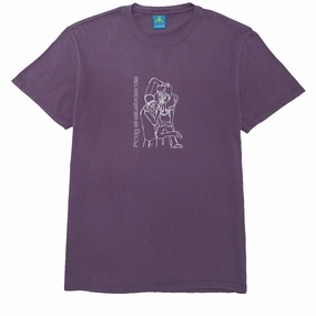 Sleek Layer Frog Make Up Artist T-Shirt - Old Purple