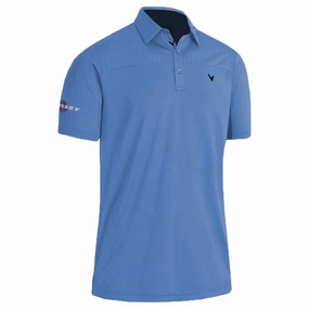 Callaway Odyssey Ventilated Blocked Polo Shirt - Moody Blue City Casual