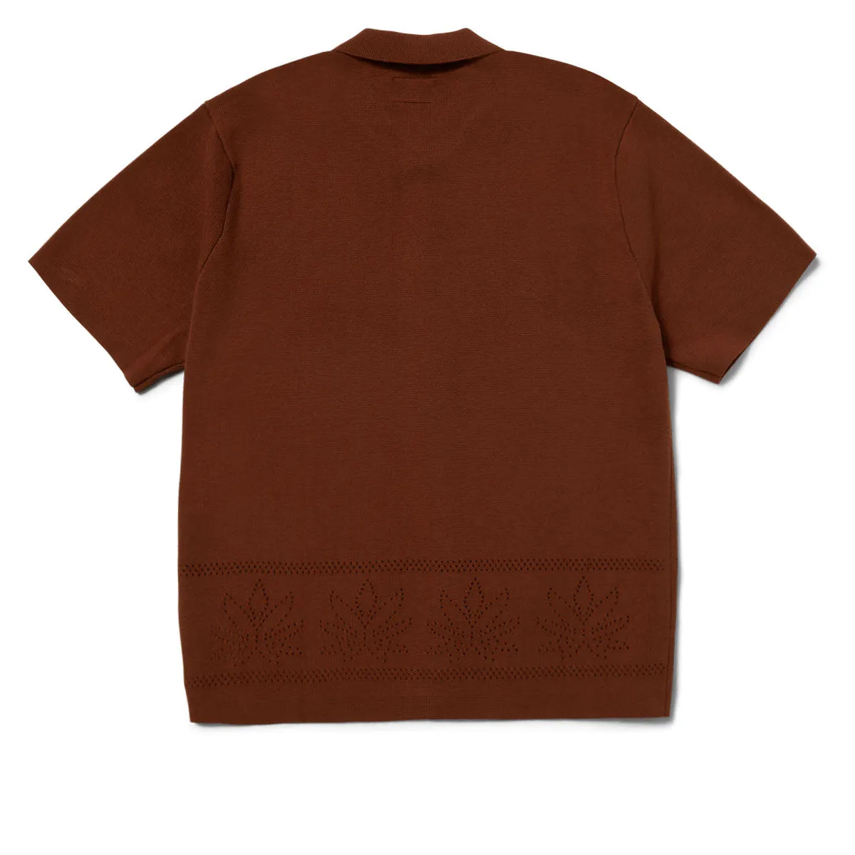 Budget Friendly Anti Static Finish HUF Plantlife Perforated Knit Shirt - Sierra