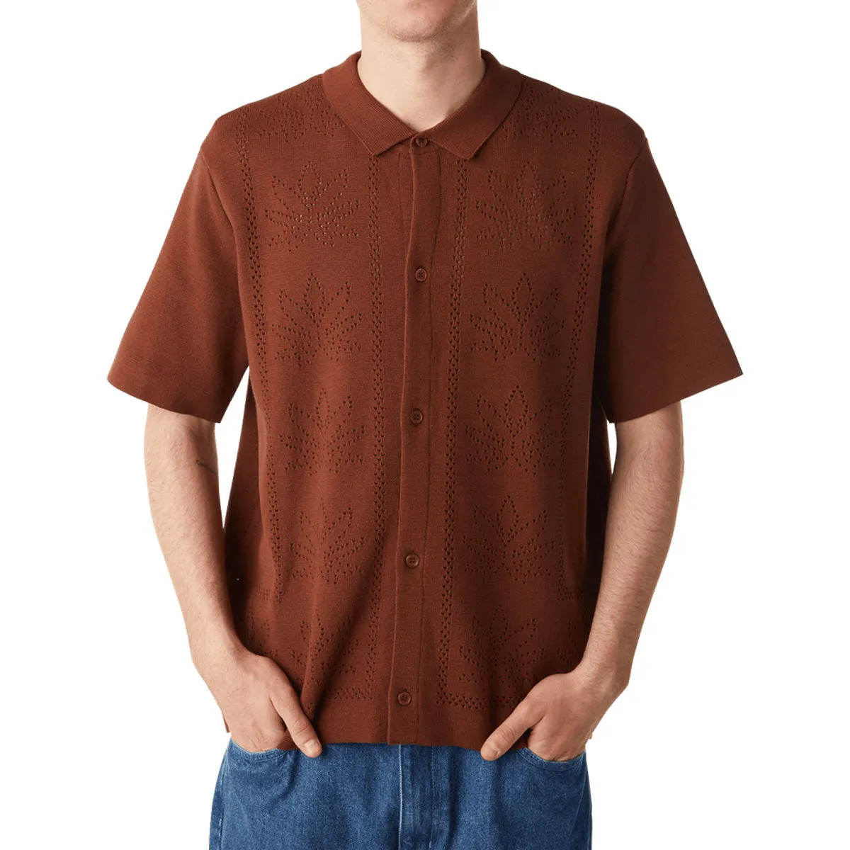 HUF Plantlife Perforated Knit Shirt - Sierra Corporate Event
