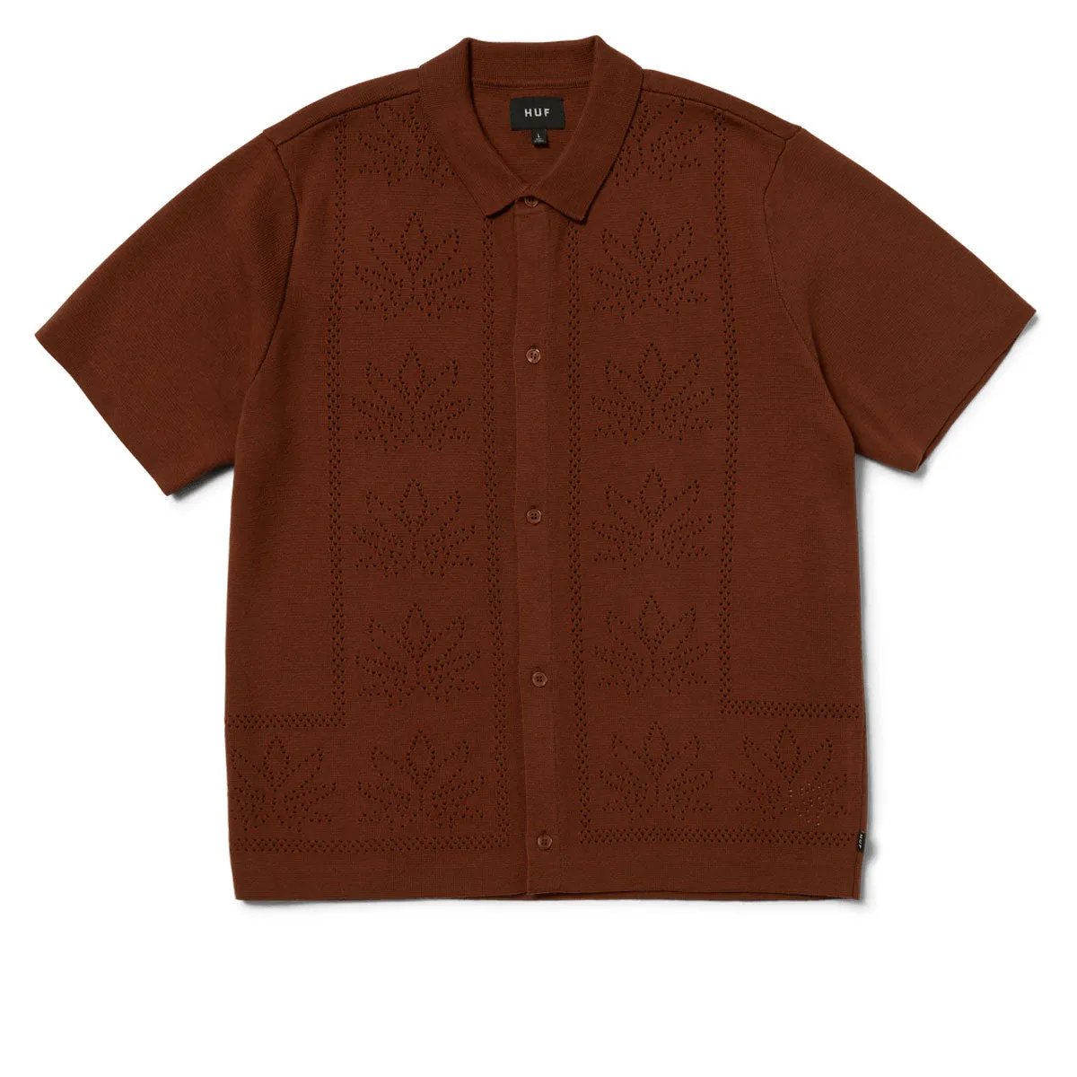 HUF Plantlife Perforated Knit Shirt - Sierra Modern Style Premium Feel