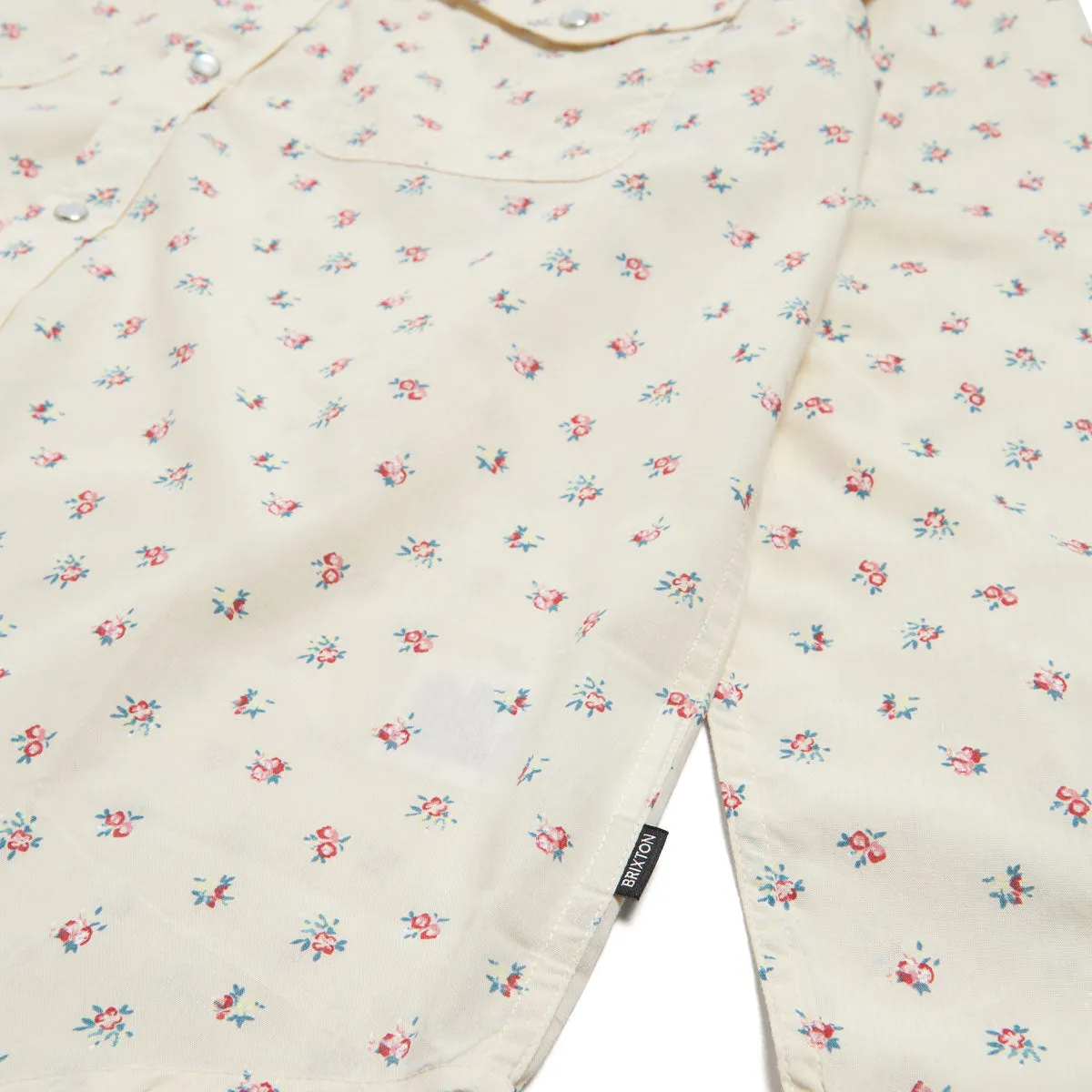 Brixton Wayne Long Sleeve Shirt - Whitecap adult clothing