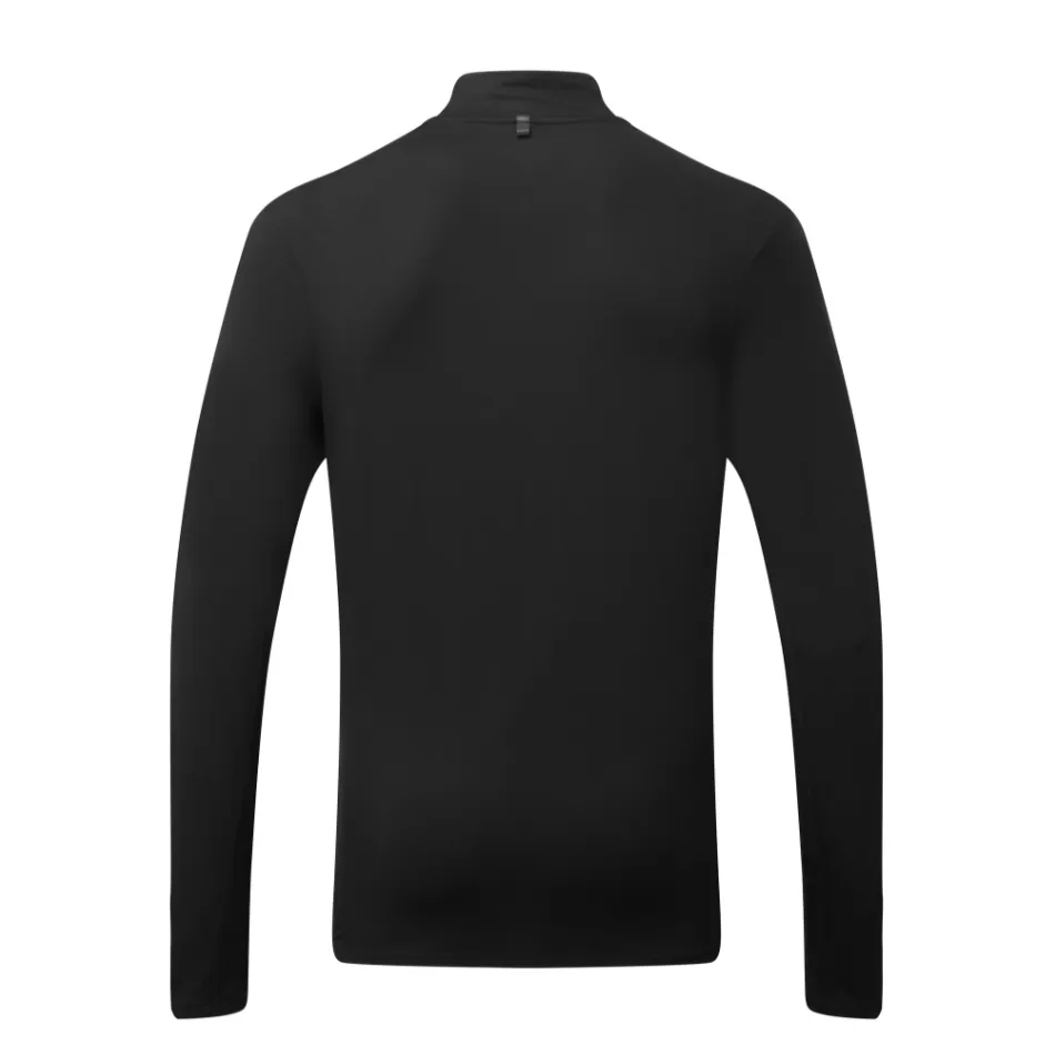 Ronhill Men's Core Thermal 1/4 Zip in Black/Bright White SS25 Fashionable Trend Day - Wear