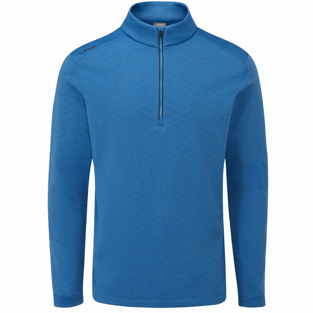 casual top Daily Chic Ping Bexton 1/2 Zip Pullover - Tidal Blue Multi