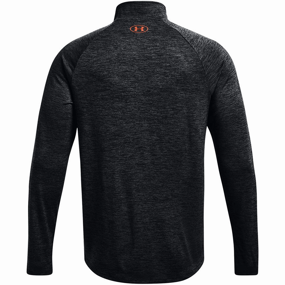 Weekend Minimal Under Armour Tech 2.0 1/2 Zip Pullover - Black/Blaze Orange