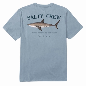 Chill Wear Camping practicality Salty Crew Bruce T-Shirt - Blue Fog