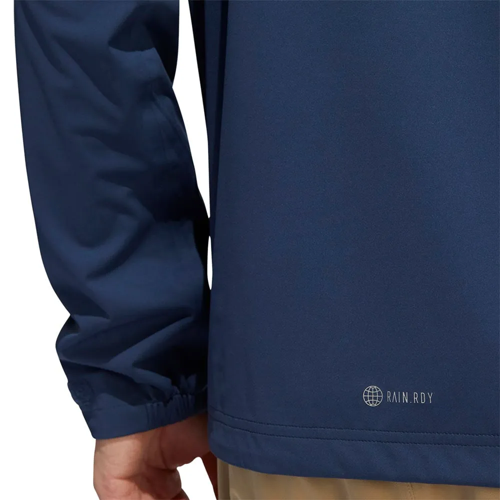 adidas RAIN.RDY 1/2 Zip Waterproof Jacket - Crew Navy Lightweight Material