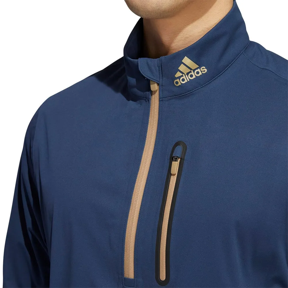 adidas RAIN.RDY 1/2 Zip Waterproof Jacket - Crew Navy UV Protection