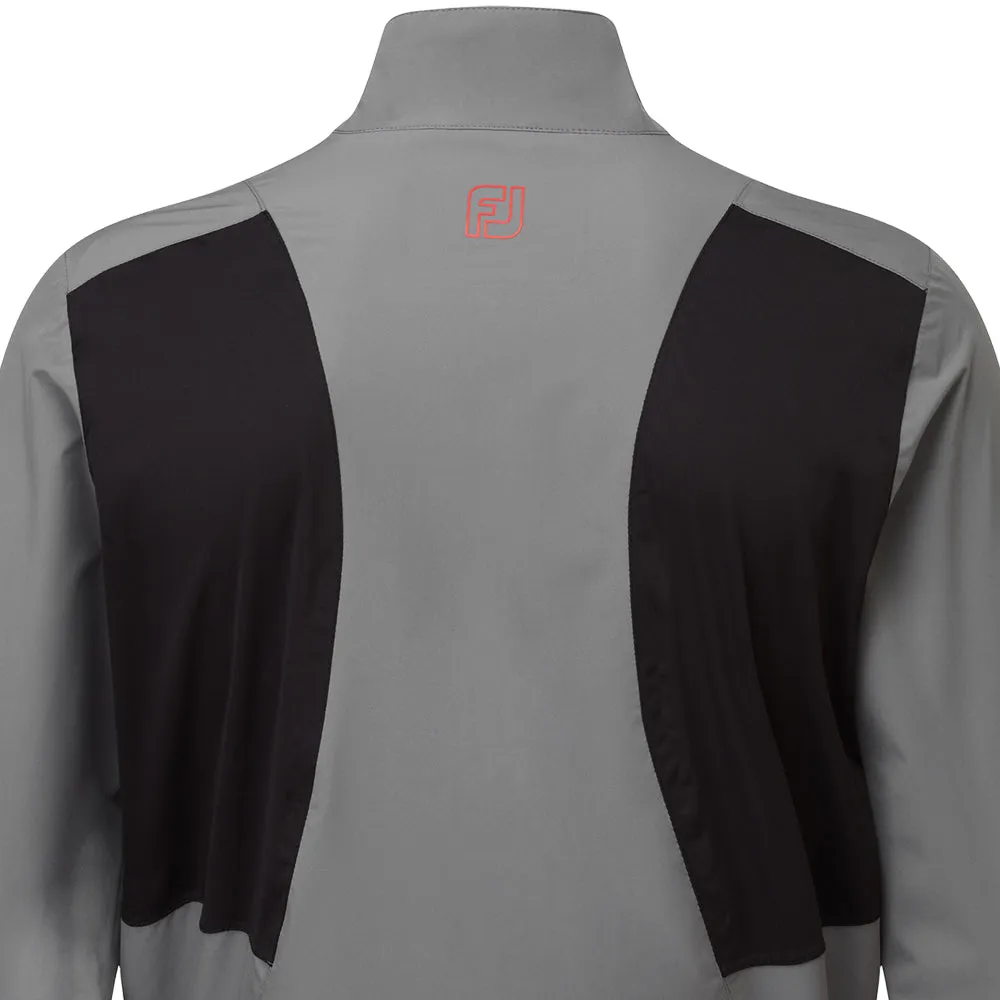 FootJoy HydroLite X Waterproof Jacket - Charcoal/Black & Red Temperature Balancing Layer
