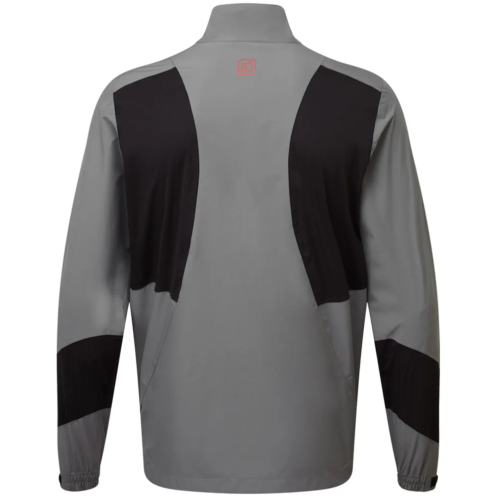 FootJoy HydroLite X Waterproof Jacket - Charcoal/Black & Red Compressed Packing Design