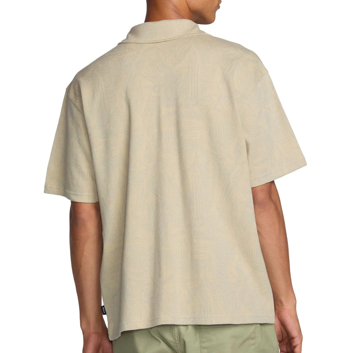 Fall Foliage RVCA Leaf Lines Polo Shirt - Ceramic