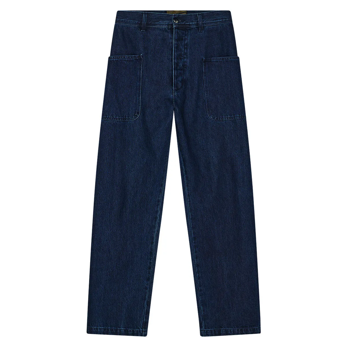 Deus Ex Machina Specter Work Pants - Blue Indigo Durable Twill Slim Stretch