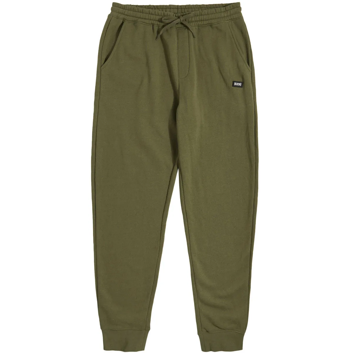 RecyclablePackaging Secure Waistband CCS Logo Rubber Patch Sweatpants - Army Green