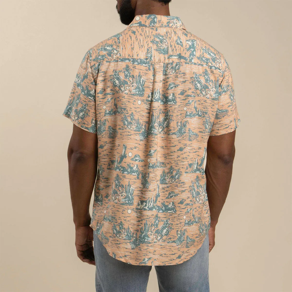 Sendero City Slicker Shirt - Coral Desert Abduction Bold Hue