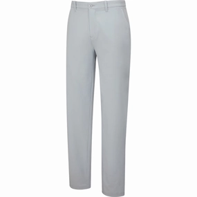 Elastic Fit Sporty Vibe Ping Locke Trousers - Pearl Grey