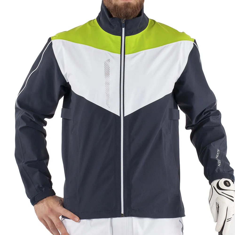 Comfortable Fabric Multi Layer Design Galvin Green Armstrong Gore-Tex Paclite Jacket - Navy/White/Lime