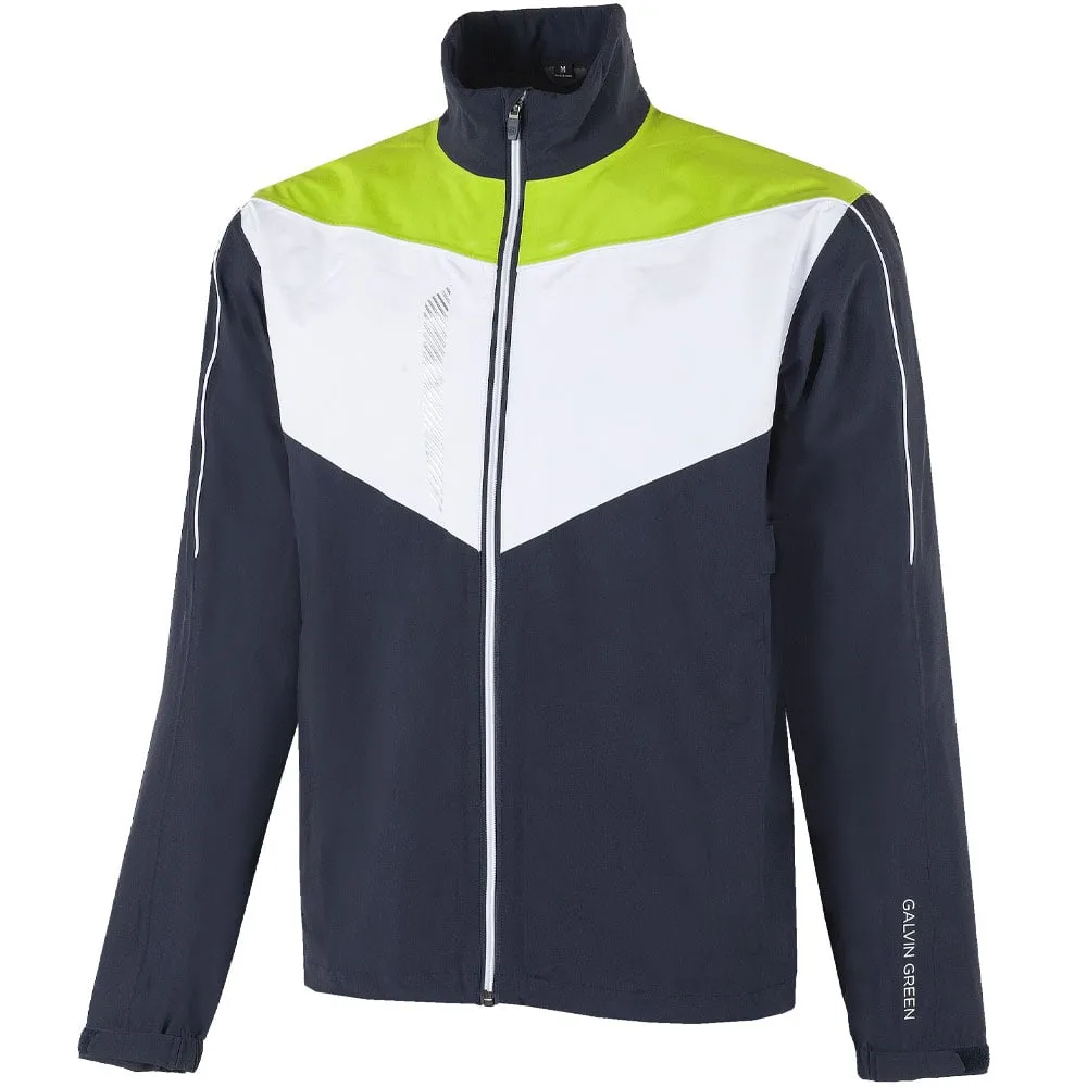 Galvin Green Armstrong Gore-Tex Paclite Jacket - Navy/White/Lime DoubleLayeredCuffs