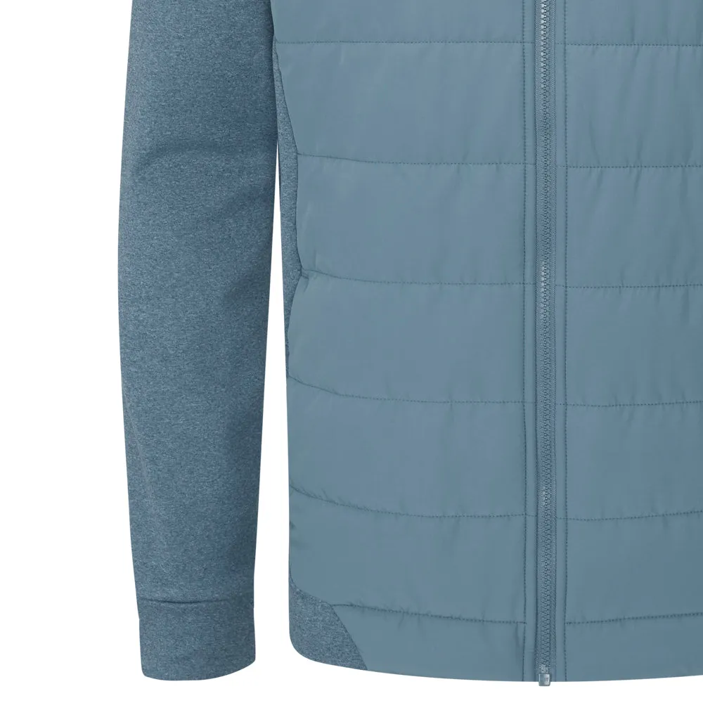 Foldable Collar wrinkle free finish Ping Aiden Jacket - Blue Fusion Marl/Blue Fusion