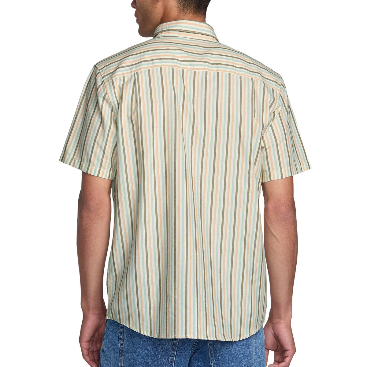 RVCA Jacobs Archive Stripe Shirt - Multi Rooftop Bar City Exploration