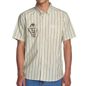 RVCA Jacobs Archive Stripe Shirt - Multi Geometric Shape