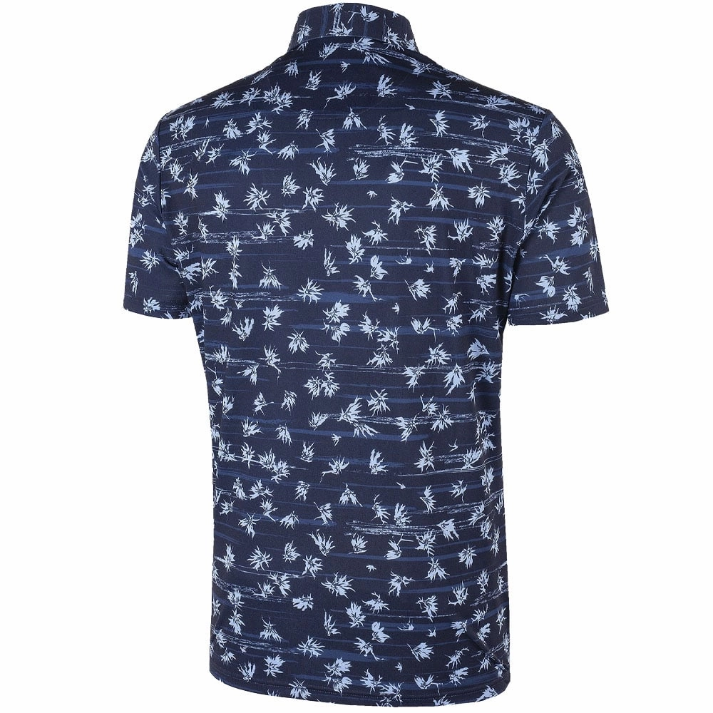 Pastel color Galvin Green Malik Ventil8  Polo Shirt - Navy/Blue Bell