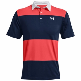 Under Armour Playoff Polo Shirt 2.0 - Rush Red/Academy Reinforced Neckline EcoFriendlyDyes