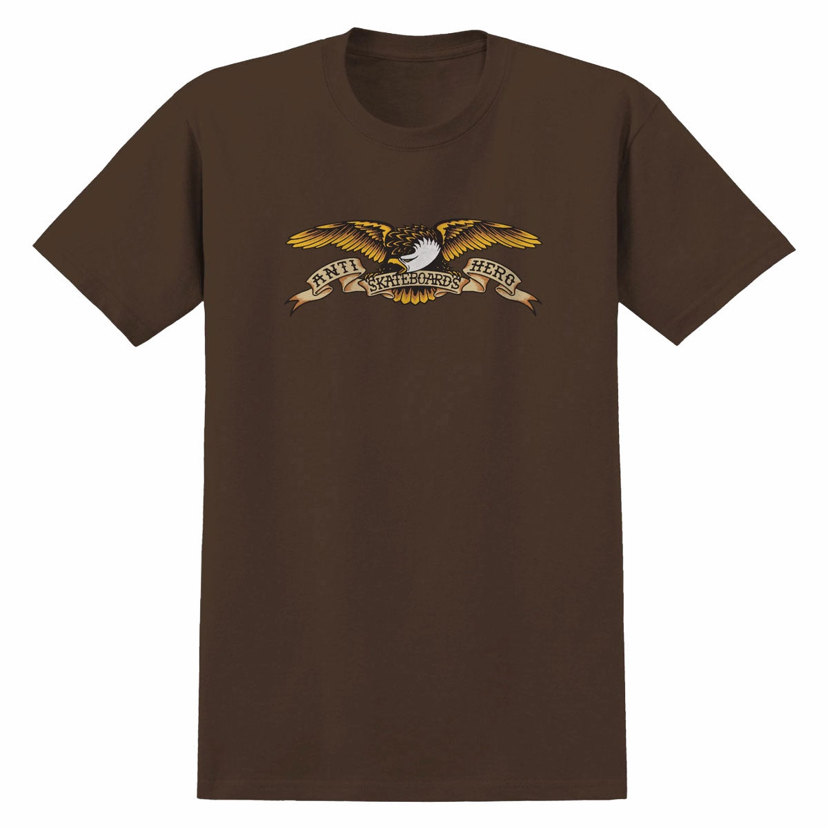 Light Outfit Effortless Wear Anti-Hero Eagle T-Shirt - Brown/Black Multi