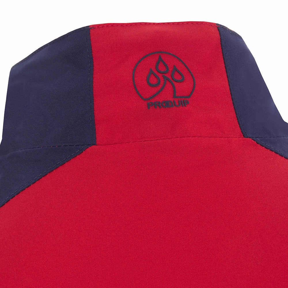 Sleek Layer Fit Soft Fleece Interior ProQuip Aqualite Waterproof Half Sleeve - Red/Navy
