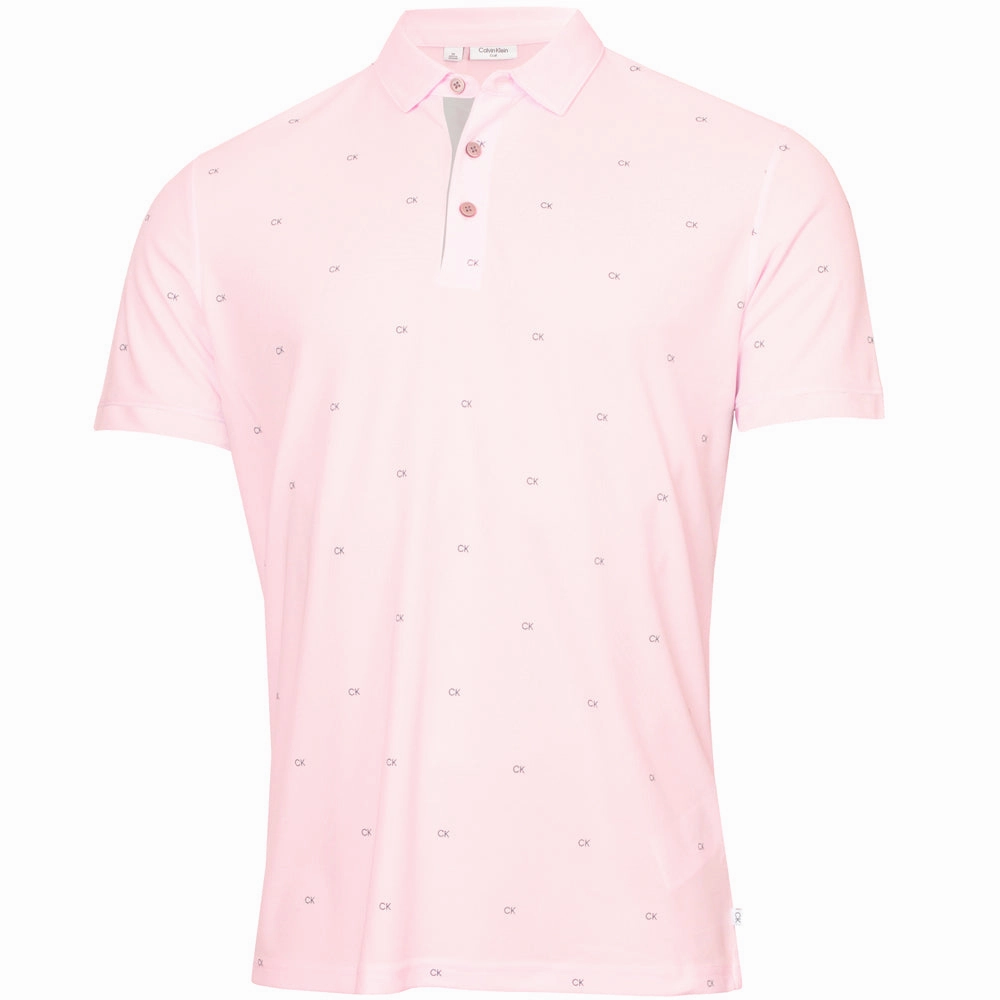 Calvin Klein Monogram Polo Shirt - Pink EthicalProduction Striped modernity