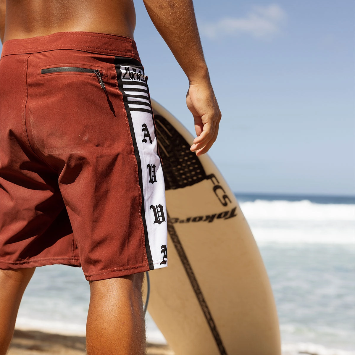 Tight Cut AVVA Koa 19 Boardshorts - Burgundy
