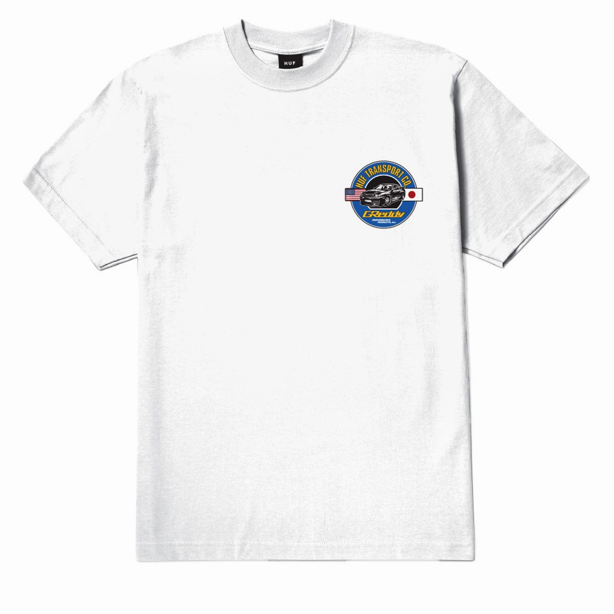 HUF x Greddy Transport T-Shirt - White Outdoor Comfort