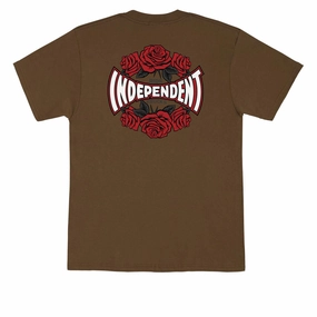 Independent Rose Span T-Shirt - Dark Chocolate Fit For Comfort