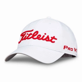 Trendsetting Accessory Beach Ready Titleist Tour Performance Cap - White/Red