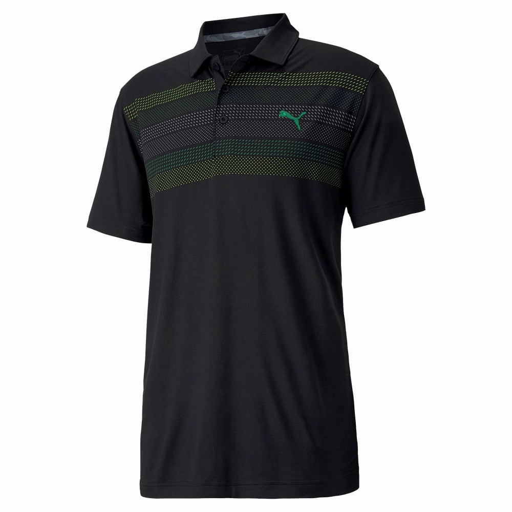 Puma Cloudspun Road Map Polo Shirt - Puma Black Eco Friendly Dye easygoing look