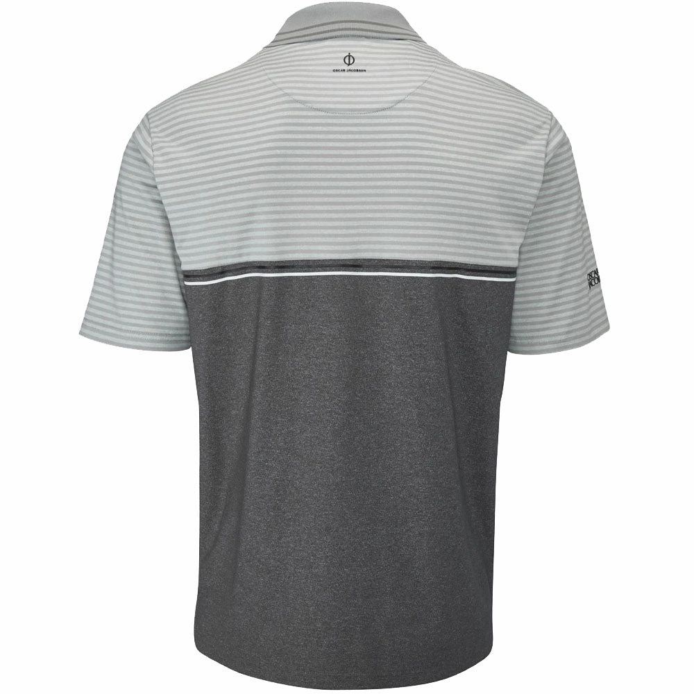 Casual Essentials Wear Oscar Jacobson Whitby Polo Shirt - Lunar Grey Marl