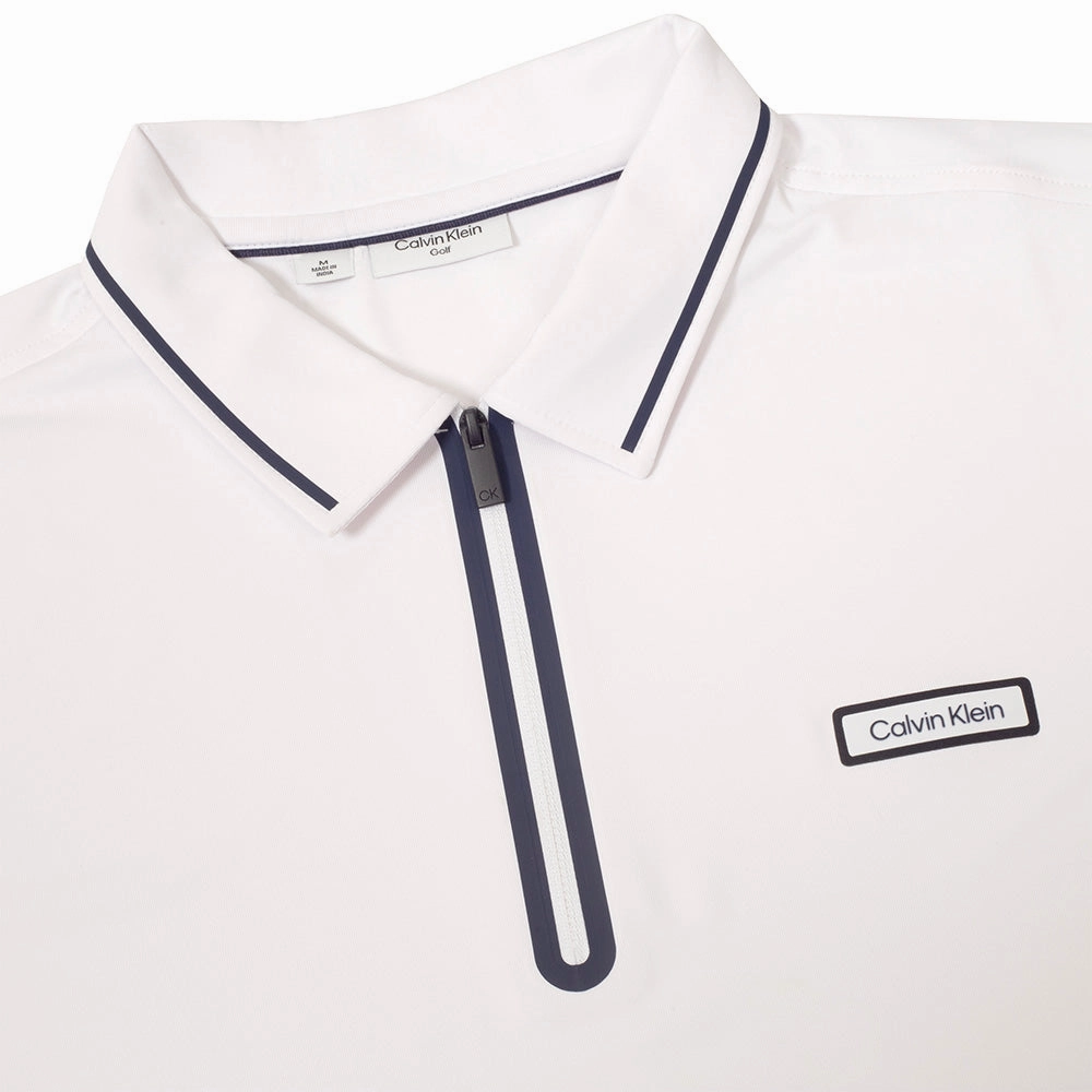 Timeless Fit Calvin Klein Belmont Polo Shirt - White