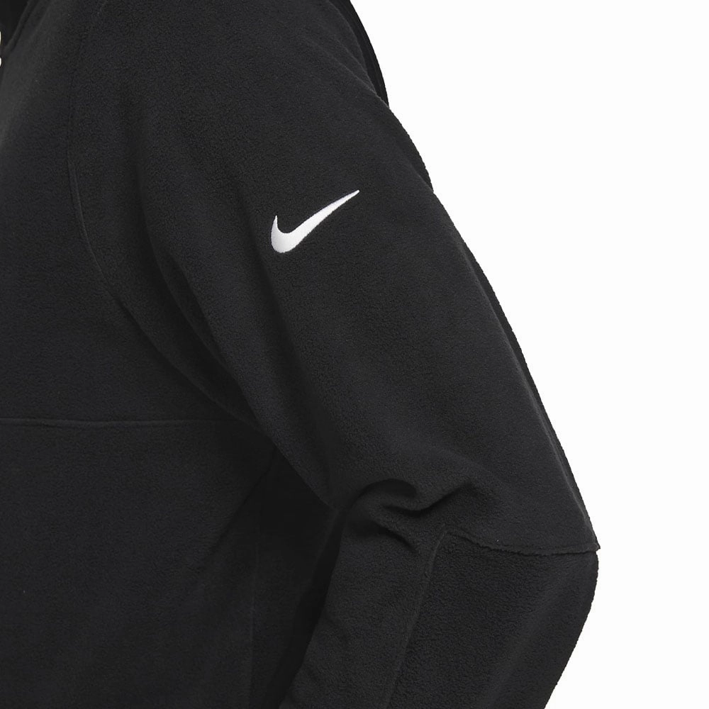 Nike Therma-Fit Victory 1/2 Zip Sweater - Black/White fuzzy texture