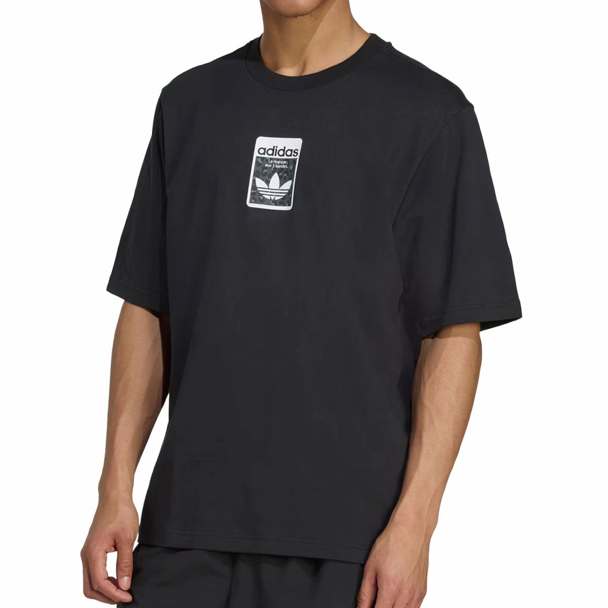 Fuzz Free Surface Adidas Graphic OS T-Shirt - Black
