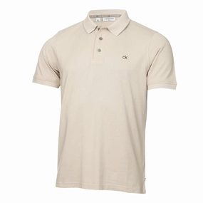 Comfy Wardrobe Minimal Style Trend Calvin Klein Planet Polo Shirt - Sand