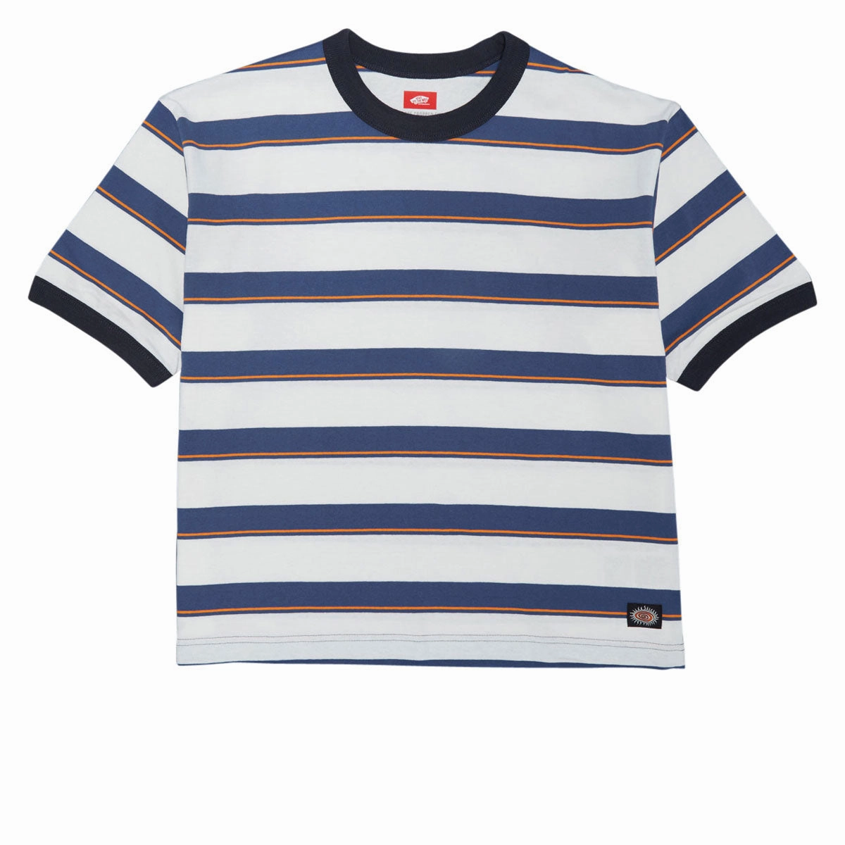 ethical Vans Skate Sun Swirl Ringer T-Shirt - True Navy