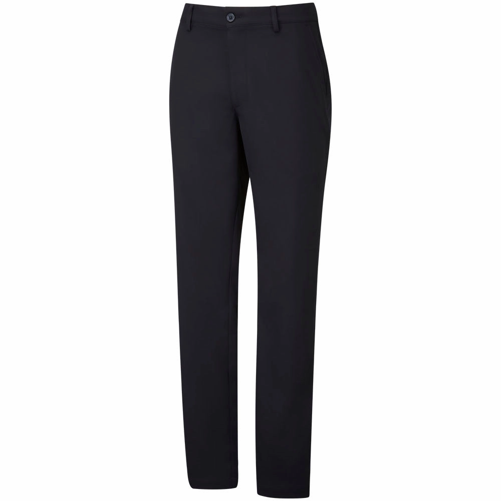 Relaxed Waist Simple Comfort Wear Ping Sherwell Trousers - Black