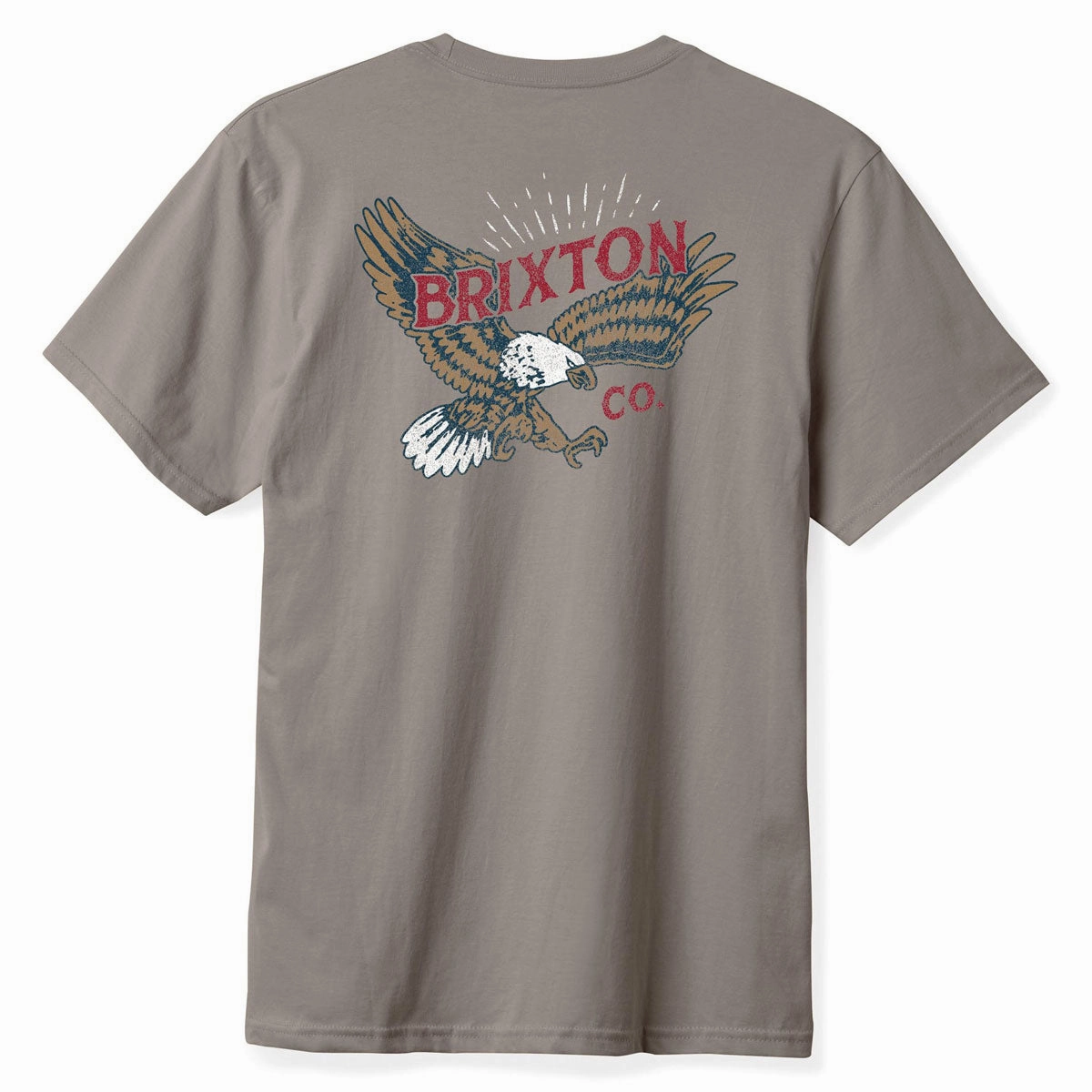 Brixton Keller T-Shirt - Cinder Worn Wash Fun Prints Ultra Soft Blended Textile