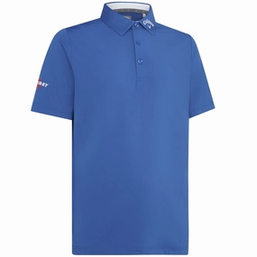 Retro Bright and Bold Callaway 3 Chev Odyssey Polo Shirt - Galaxy Blue